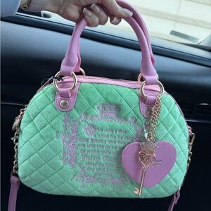 Juicy Couture Tale Crossbody - Retro Green and Pink